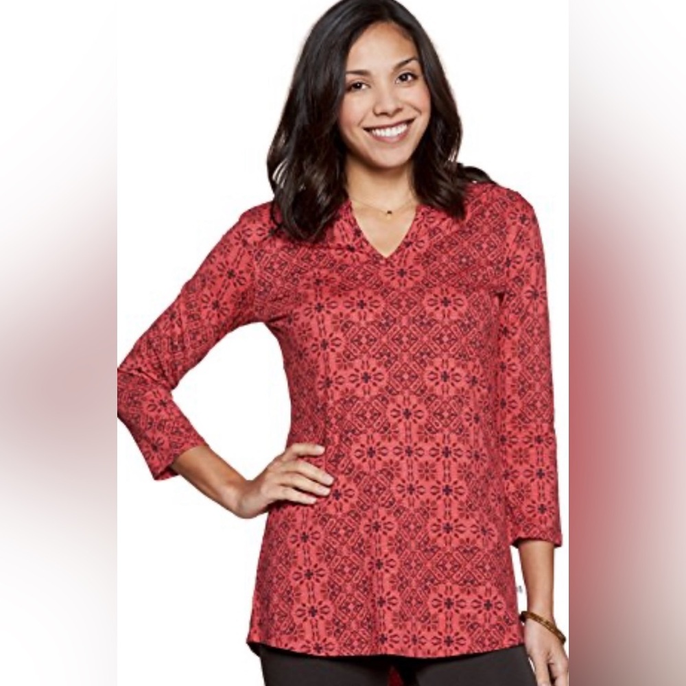 Women's Toad and Co Red long sleeve blouse